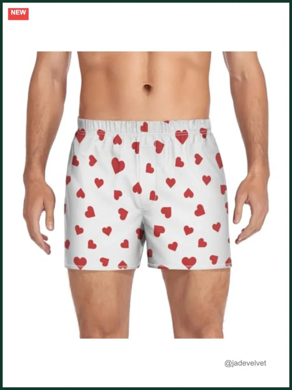 Cotton Boxer Shorts Loose Underwear with Button Fly